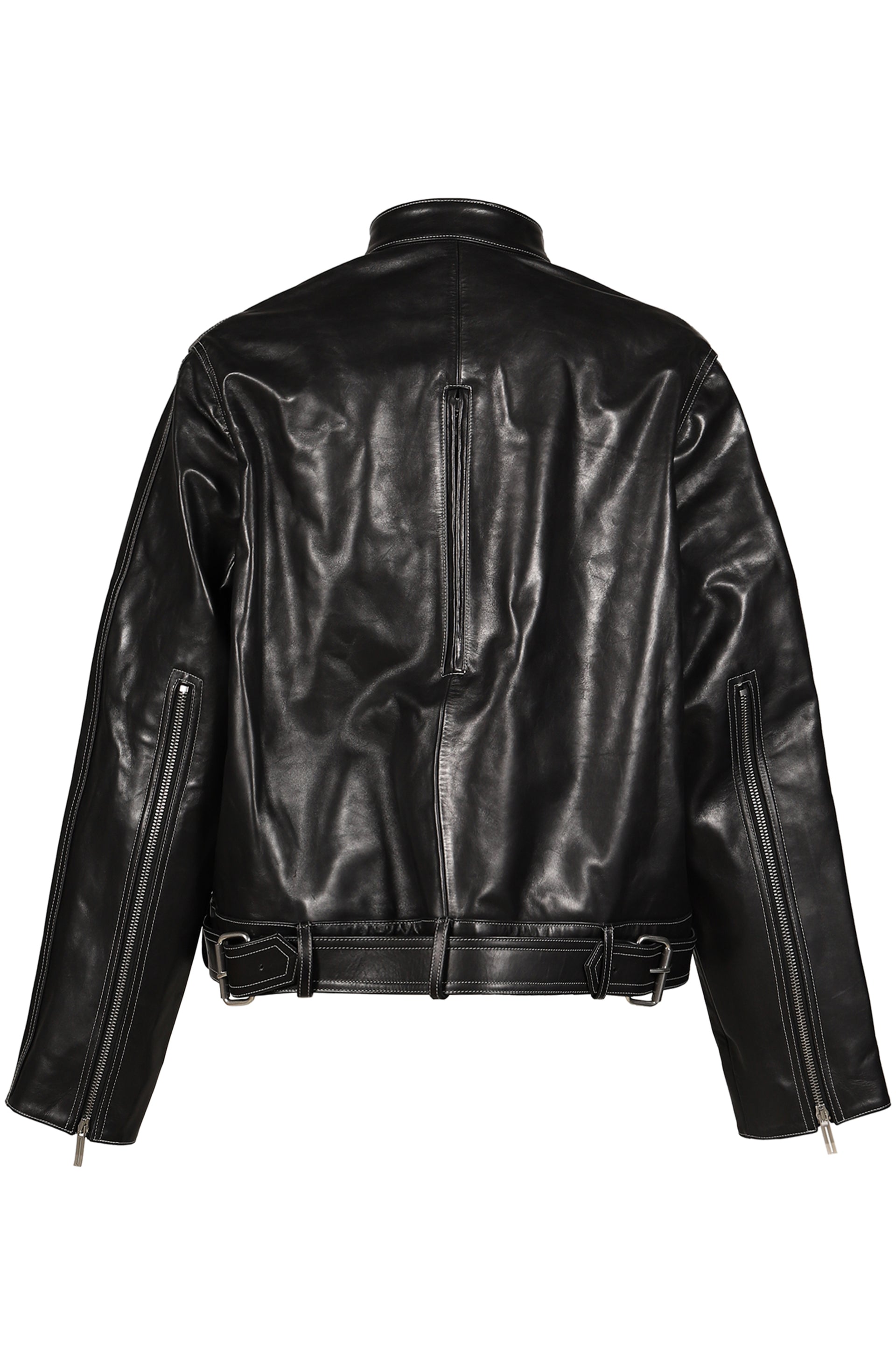 LOCKLINE LEATHER JACKET / BLK