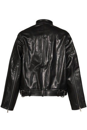 LOCKLINE LEATHER JACKET / BLK