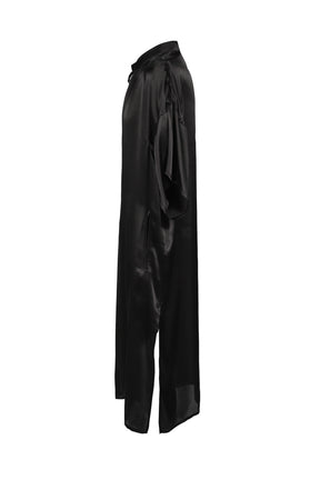 S/S CHINA FRINGE SHIRT / BLK