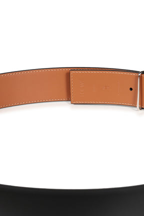 ANAGRAM REVERSIBLE 4CM BELT / BLK/TAN/PALLADIUM