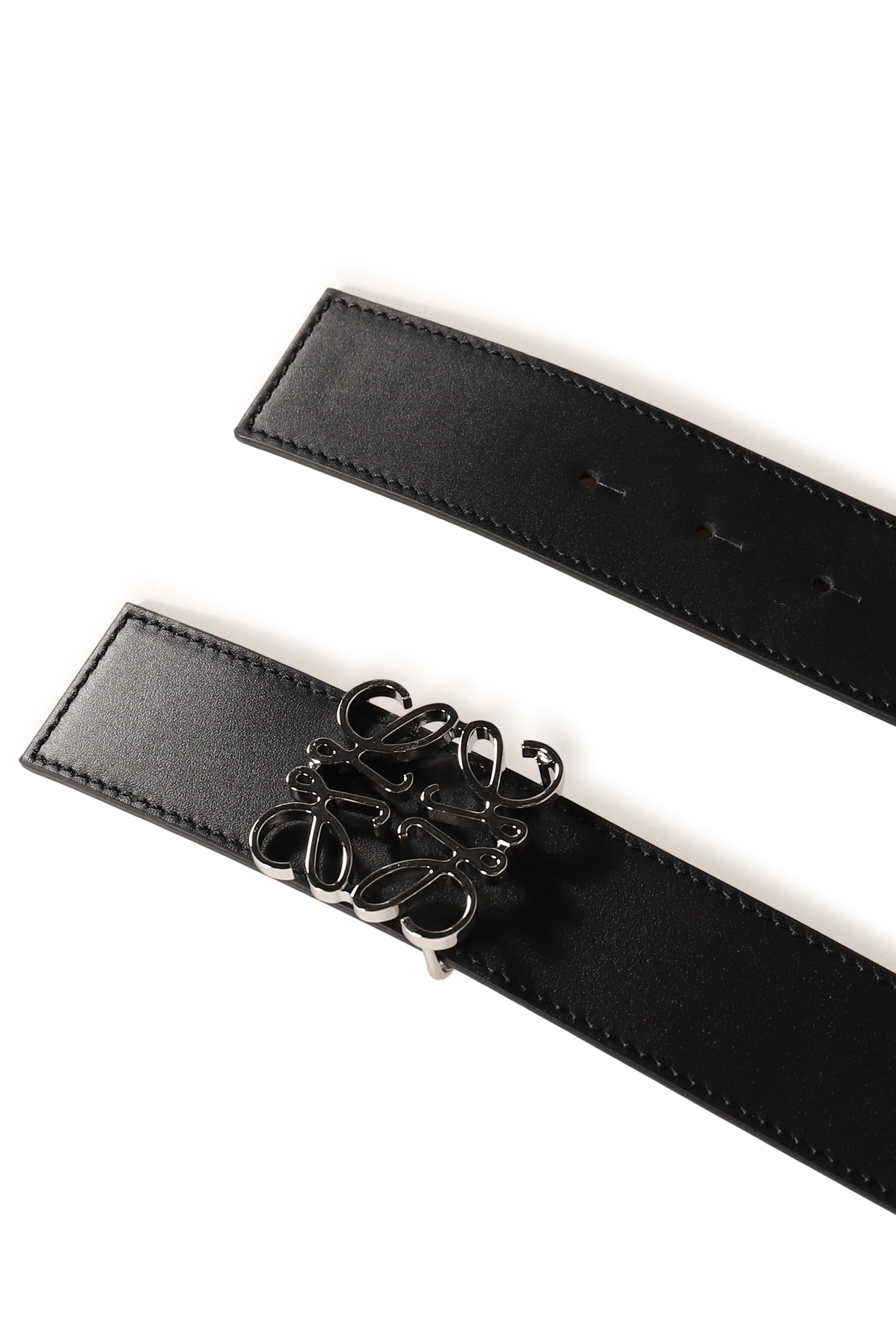 ANAGRAM REVERSIBLE 4CM BELT / BLK/TAN/PALLADIUM