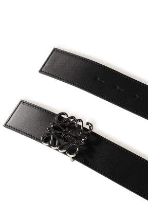 ANAGRAM REVERSIBLE 4CM BELT / BLK/TAN/PALLADIUM