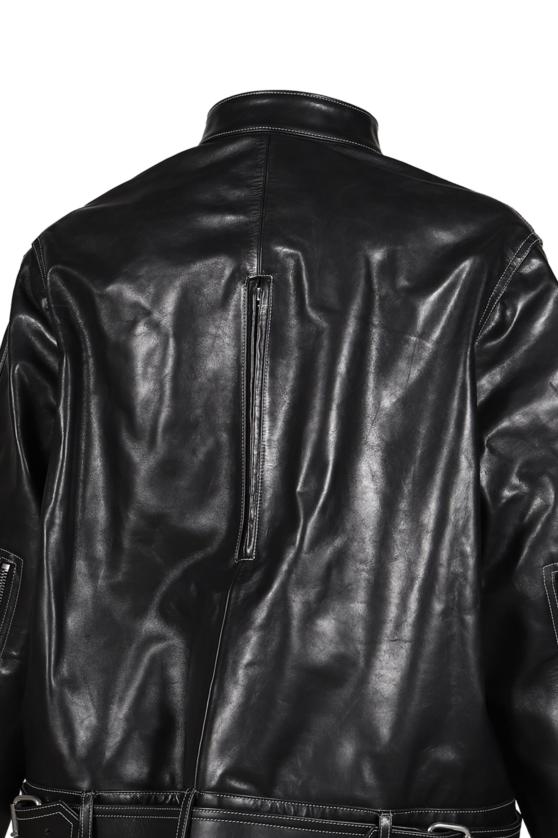 LOCKLINE LEATHER JACKET / BLK