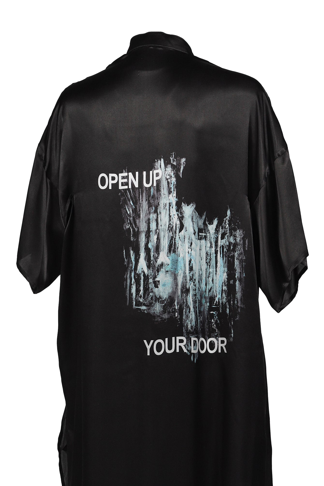 S/S CHINA FRINGE SHIRT / BLK