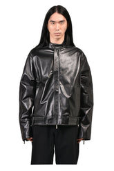 LOCKLINE LEATHER JACKET / BLK