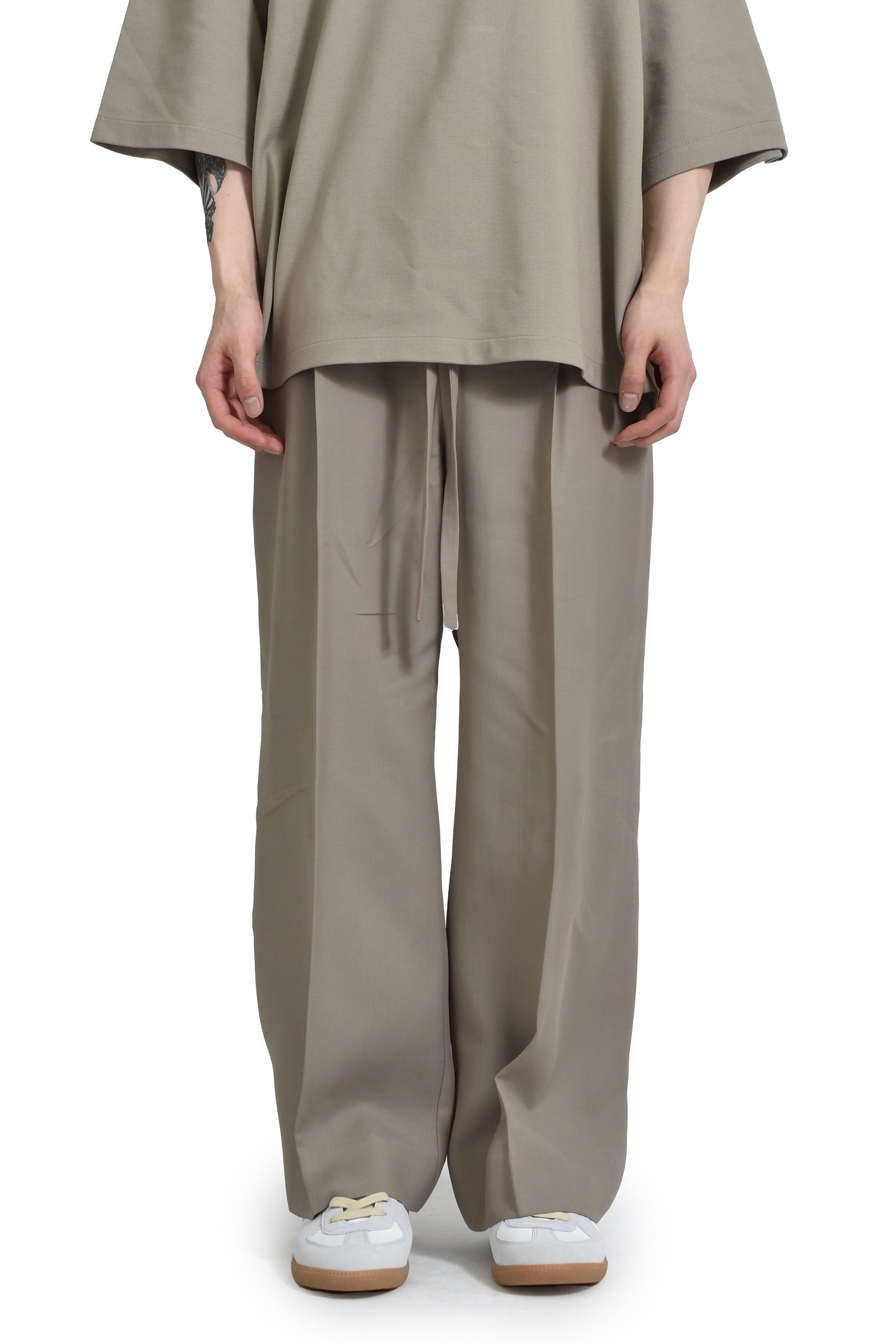 FEAR OF GOD THE ETERNAL COLLECTION DRAWSTRING WIDE LEG PANT /DUSTY BEIGE