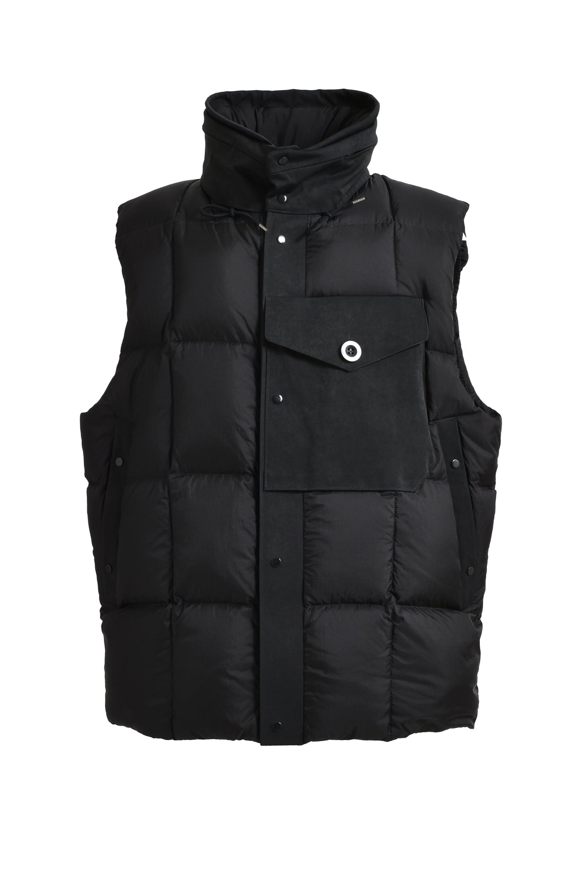 SHELTER COMBO DOWN VEST / BLK