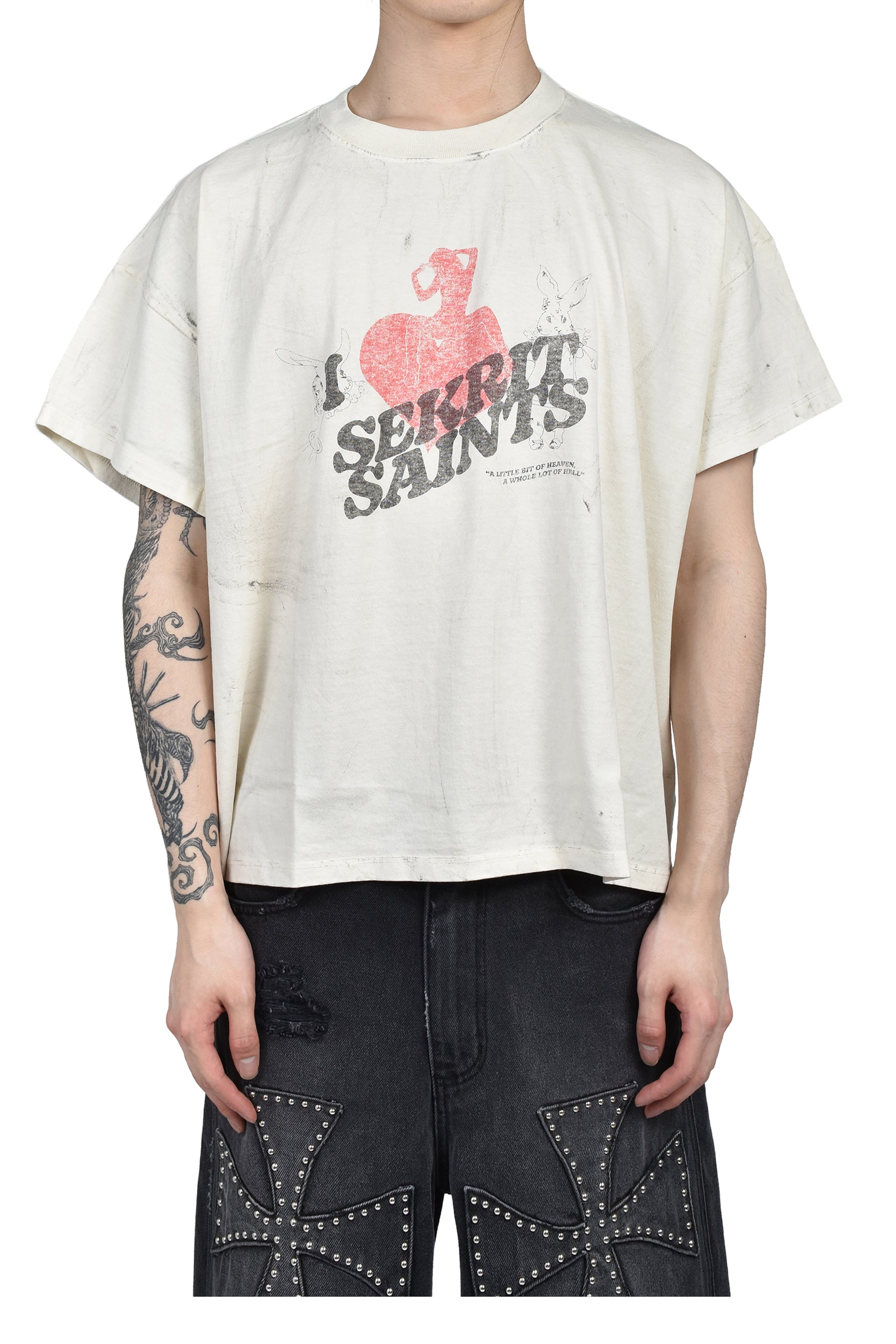 GENTLEMEN'S CLUB T-SHIRT / VINTAGE WHT