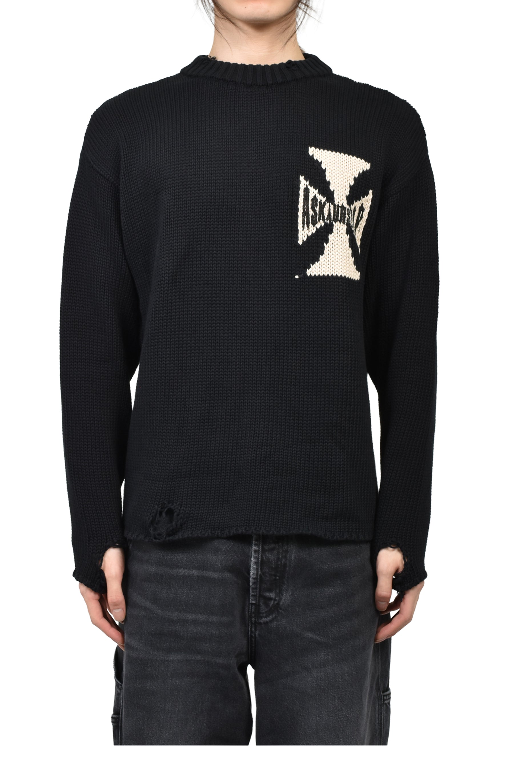 RIDER CROSS KNIT / BLACK 