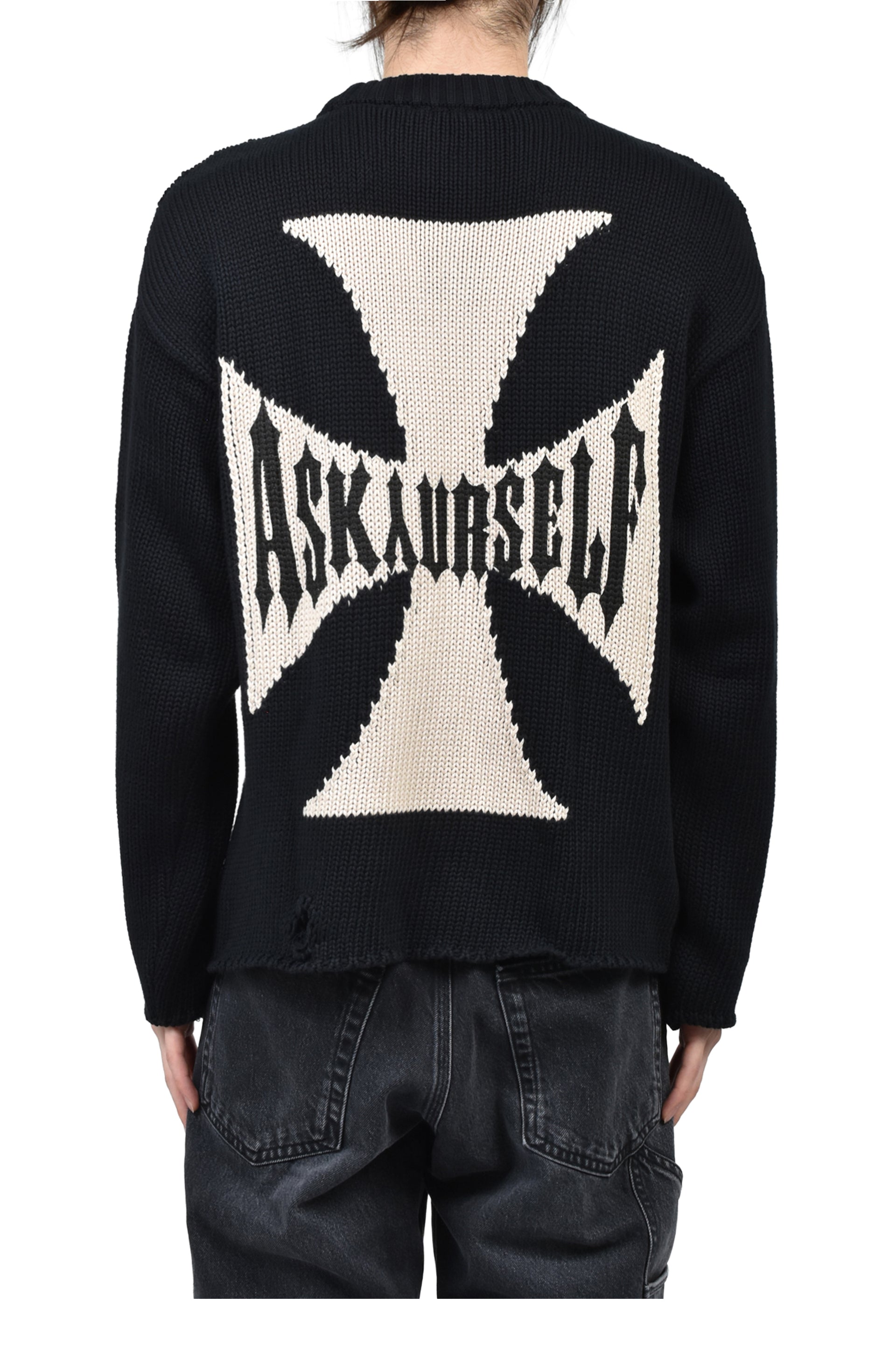 RIDER CROSS KNIT / BLK