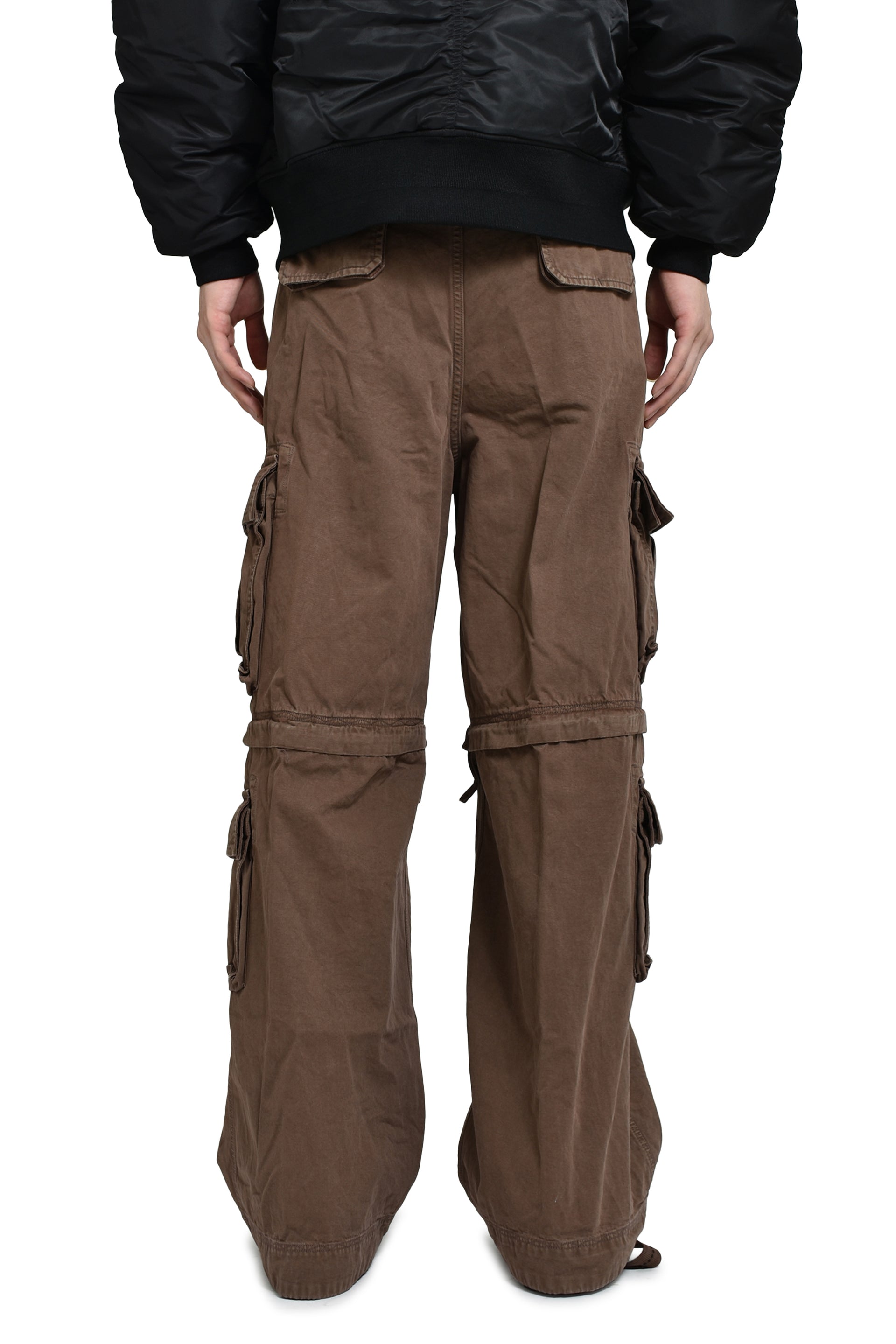 ZIP-OFF CARGO PANTS WOVEN / BRW