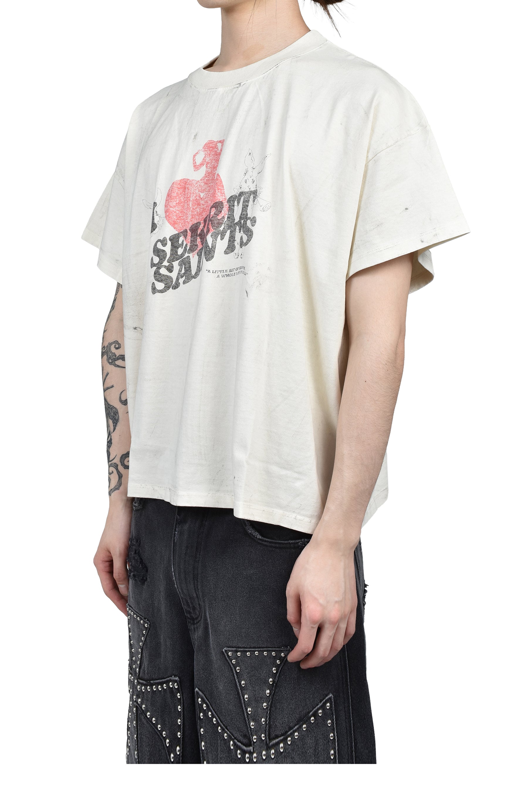 GENTLEMEN'S CLUB T-SHIRT / VINTAGE WHT