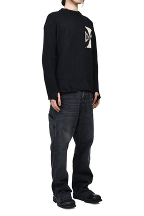 RIDER CROSS KNIT / BLACK 