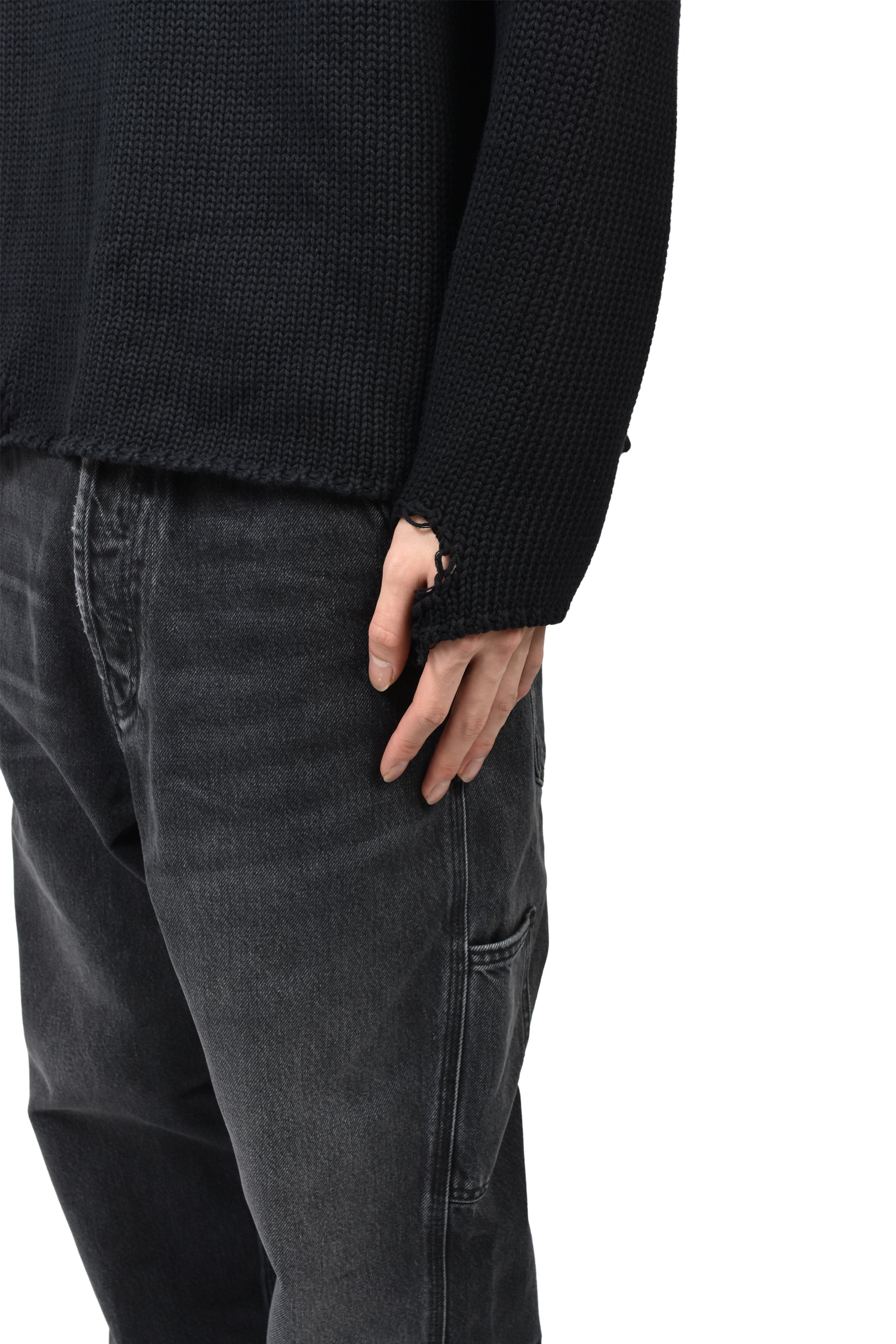 RIDER CROSS KNIT / BLACK 