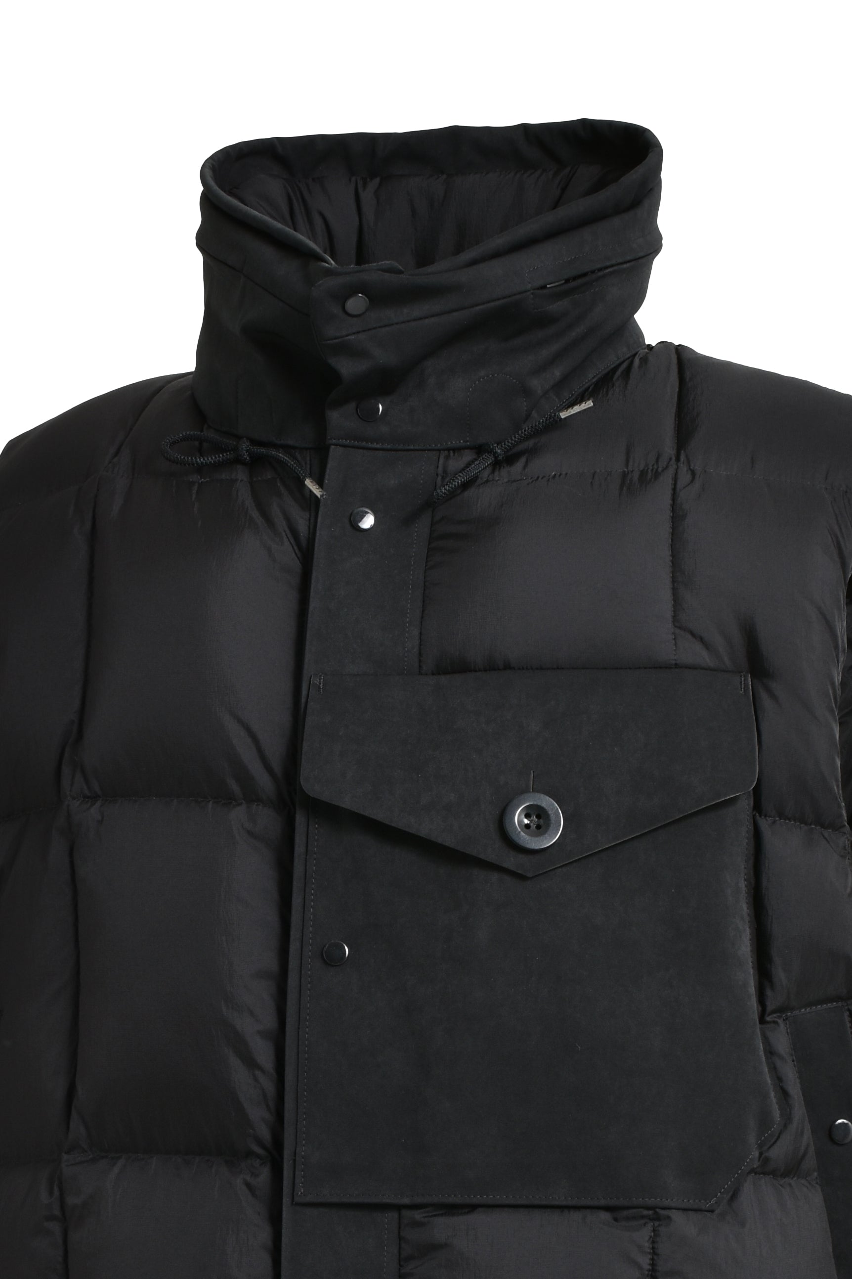 SHELTER COMBO DOWN VEST / BLK