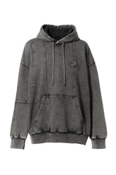 OVERSIZE WASHED HOODIE / GRY