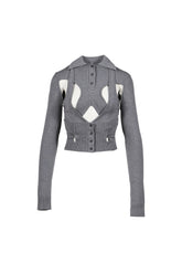 ARMOUR KNIT POLO / GRY