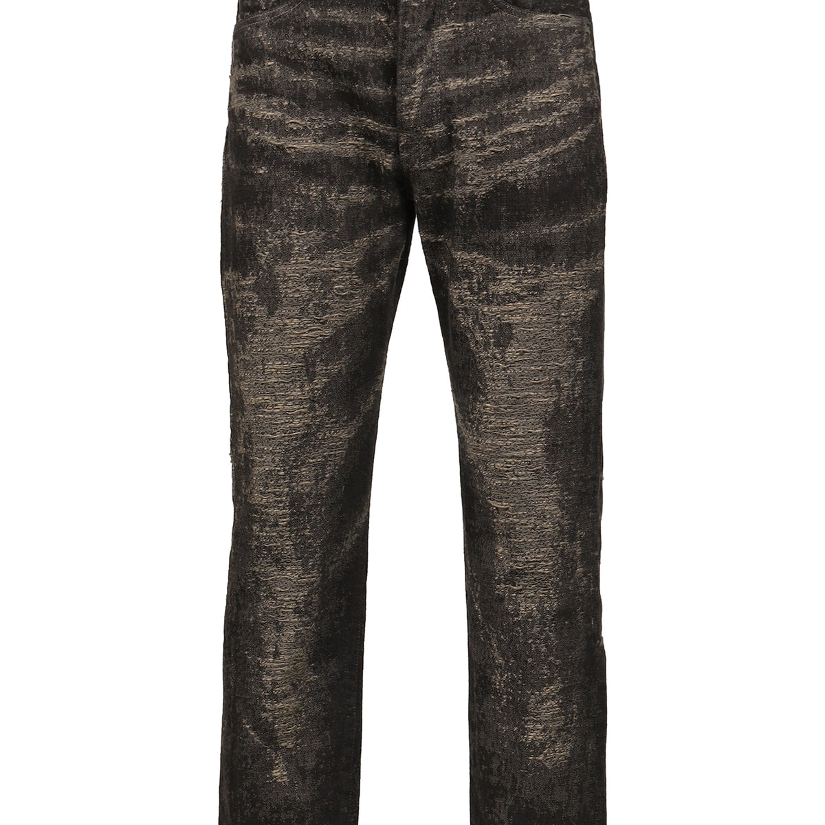 TAAKK ターク FW26 JACQUARD DENIM TIGHT PANTS / GRY - NUBIAN ヌビアン