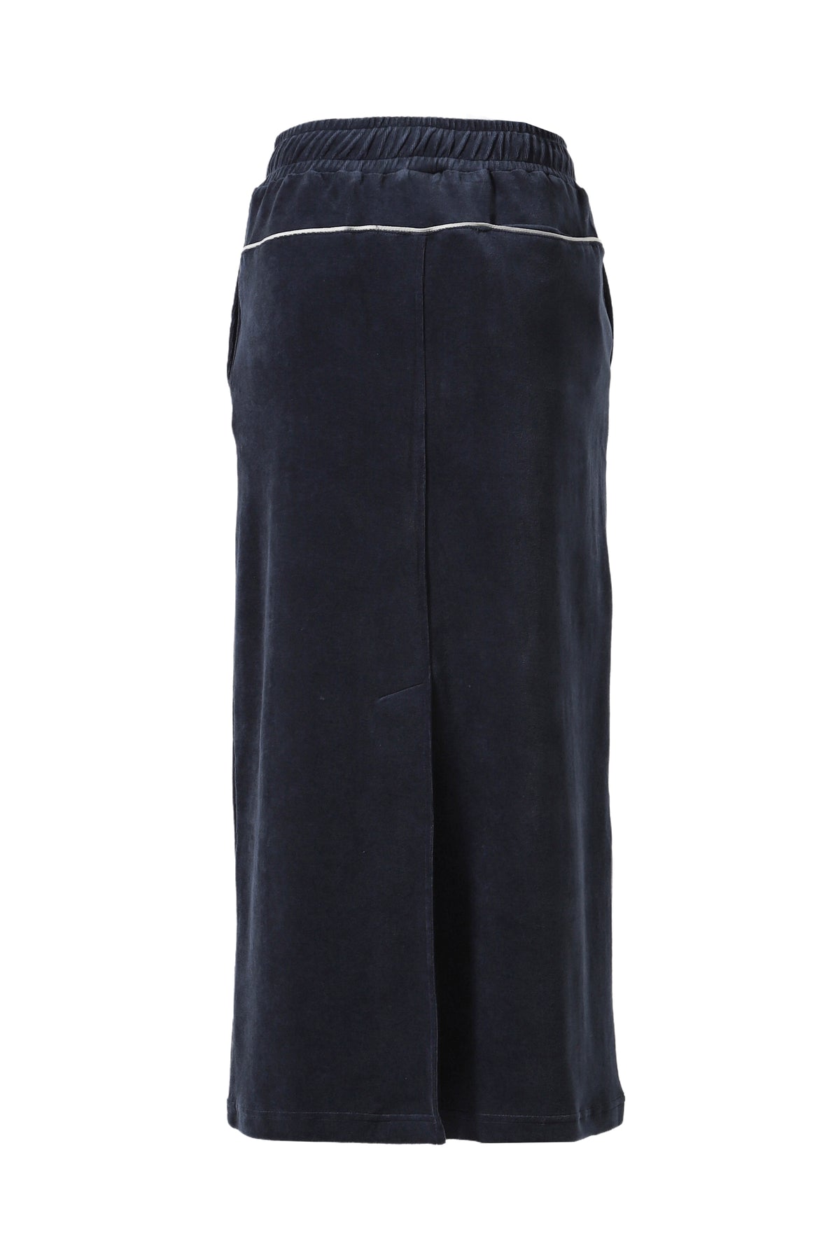 VELOUR LONG SKIRT / NVY