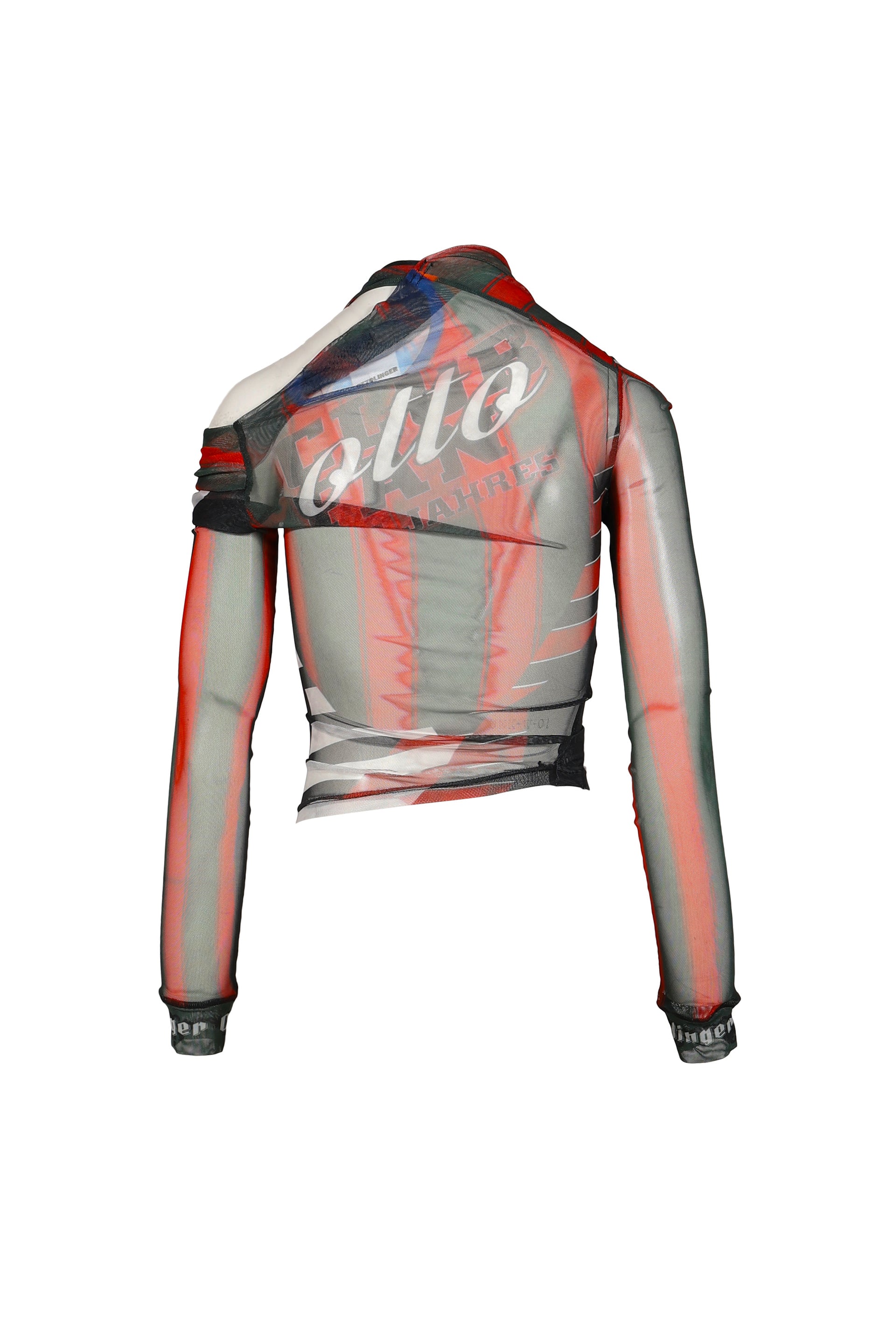 MESH TWISTED LONGSLEEVE / RED