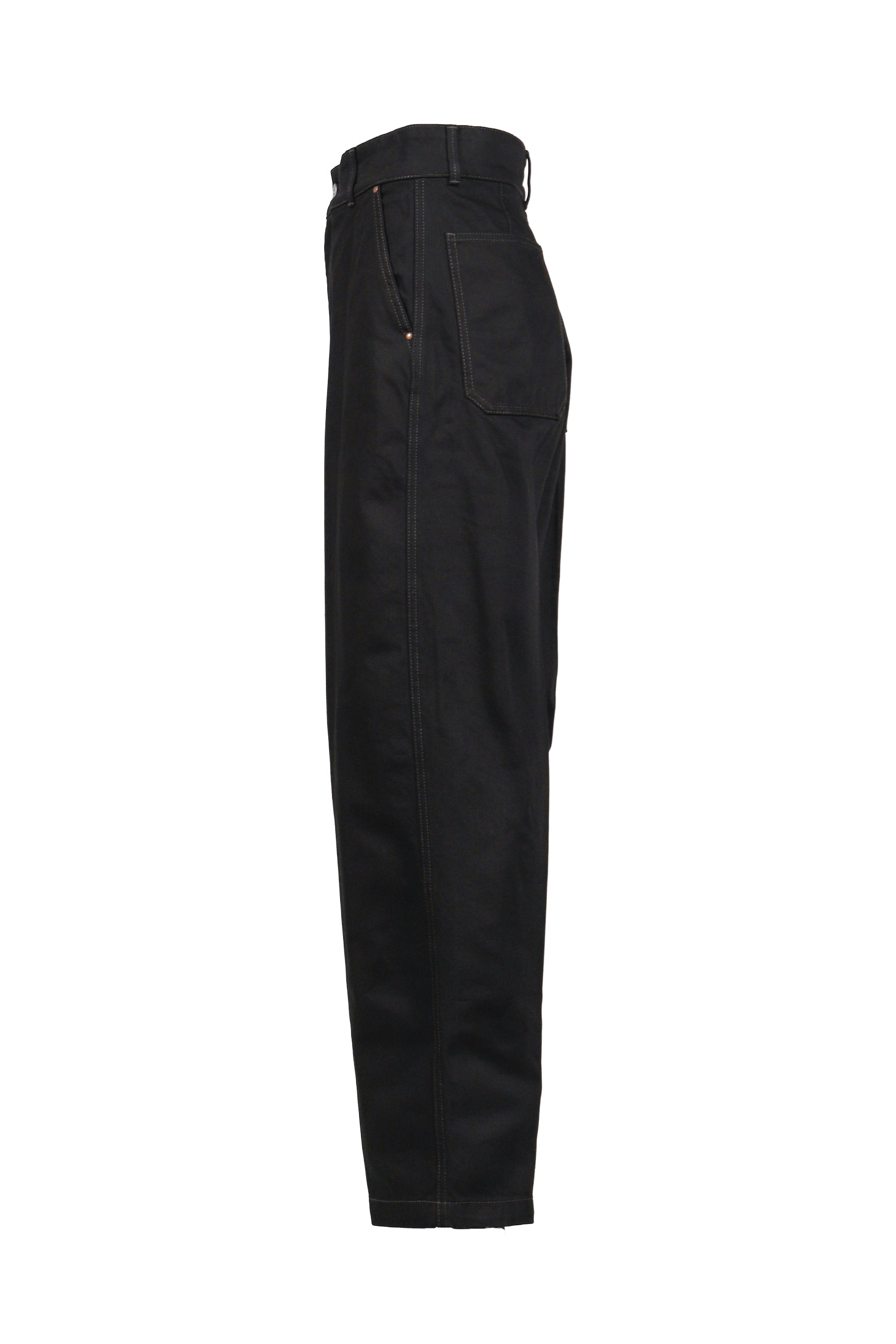 LEMAIRE ルメール FW25 MAXI BARREL WORKWEAR PANTS / BLK - NUBIAN