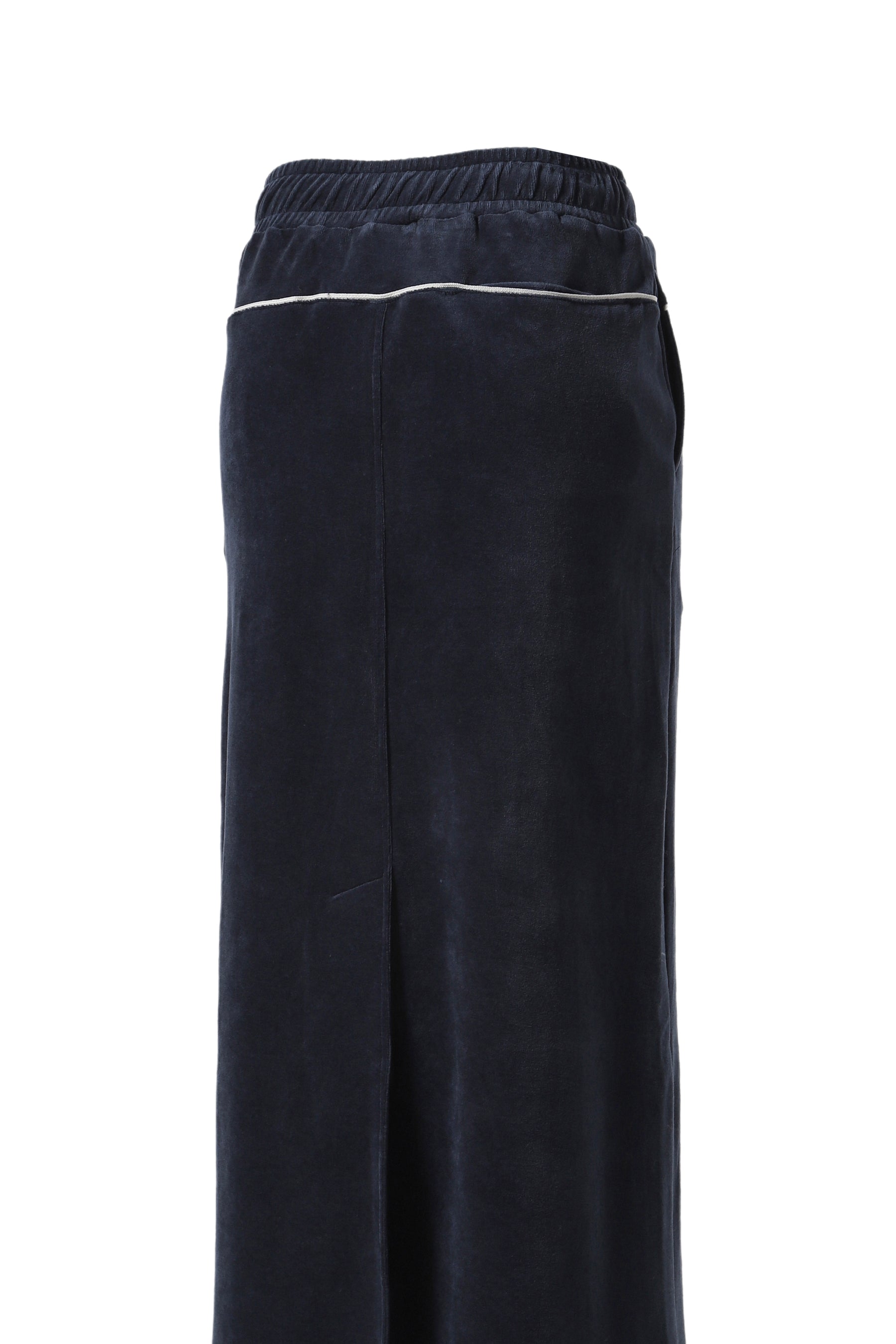 VELOUR LONG SKIRT / NVY