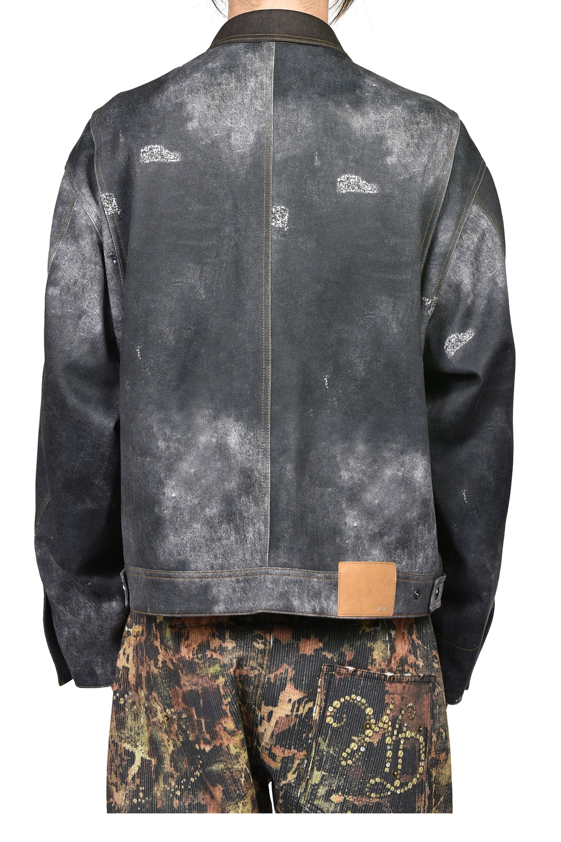 BLACK TROMPE L'OEIL DENIM JACKET / BLK