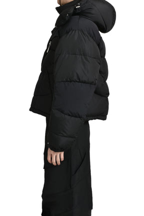 ABSTRACT DOWN PUFFER / BLK