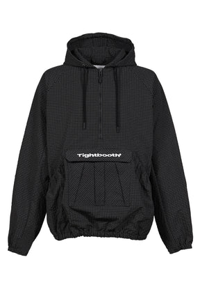 RIPPLE PLAID ANORAK / BLK