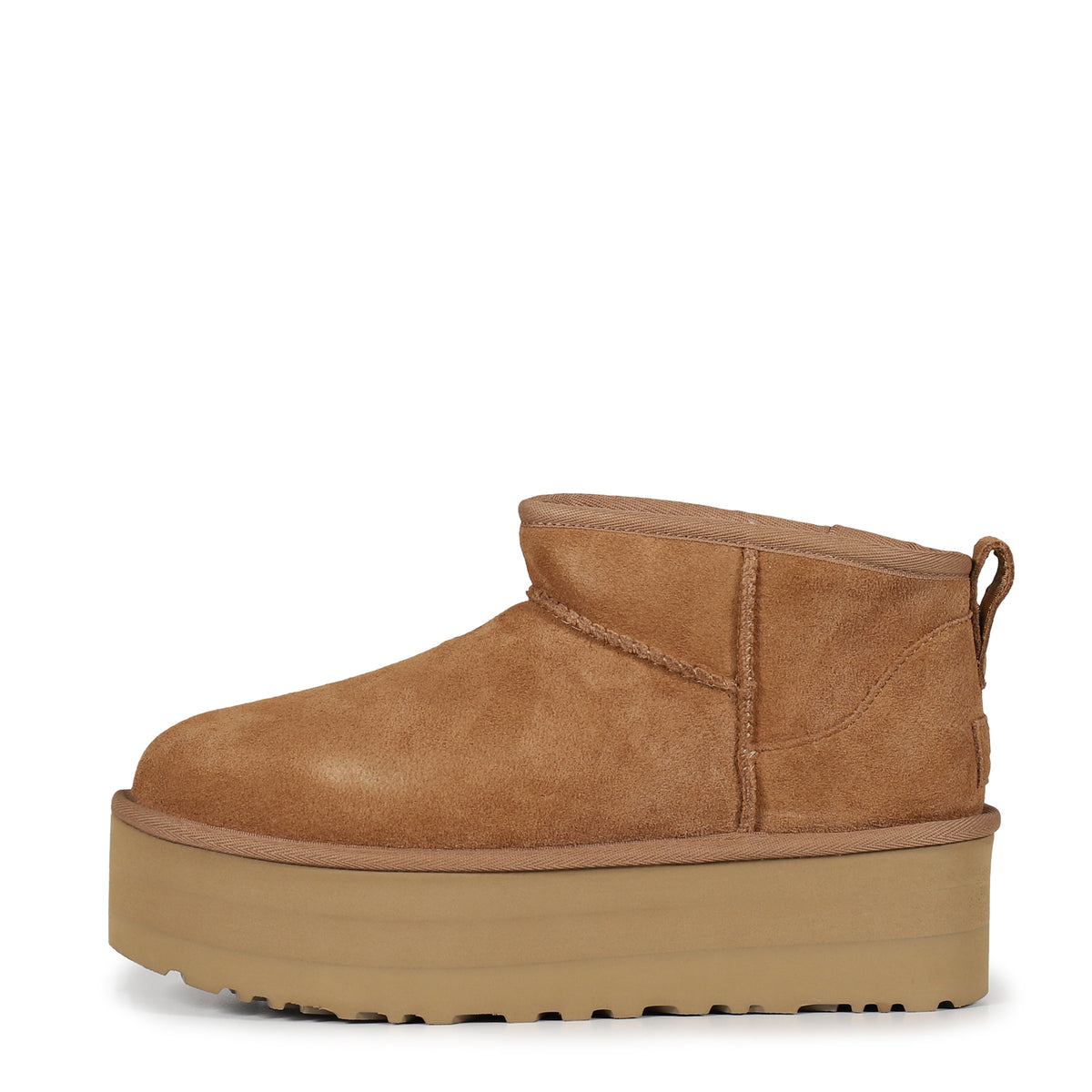 UGG アグ FW25 W CLASSIC ULTRA MINI PLATFORM / CHESTNUT - NUBIAN