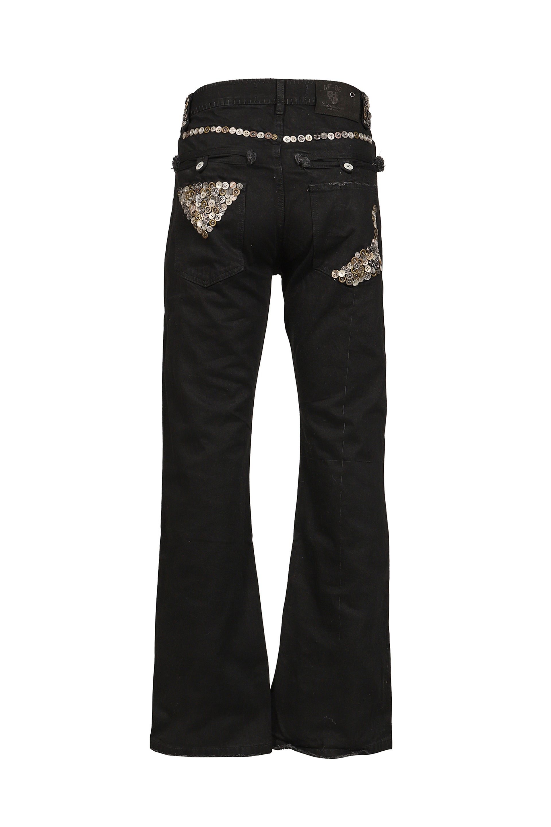 BUTTON BOOTCUT DENIM / BLK