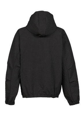 RIPPLE PLAID ANORAK / BLK