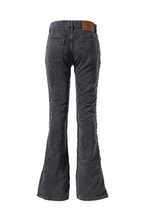 HOOK AND EYE SLIM JEANS / BLK