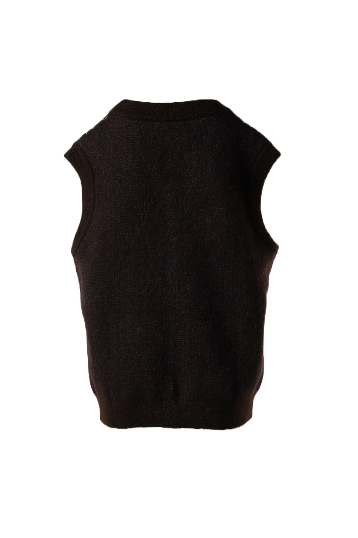 MARINE SERRE JACQUARD KNIT VEST / BRW