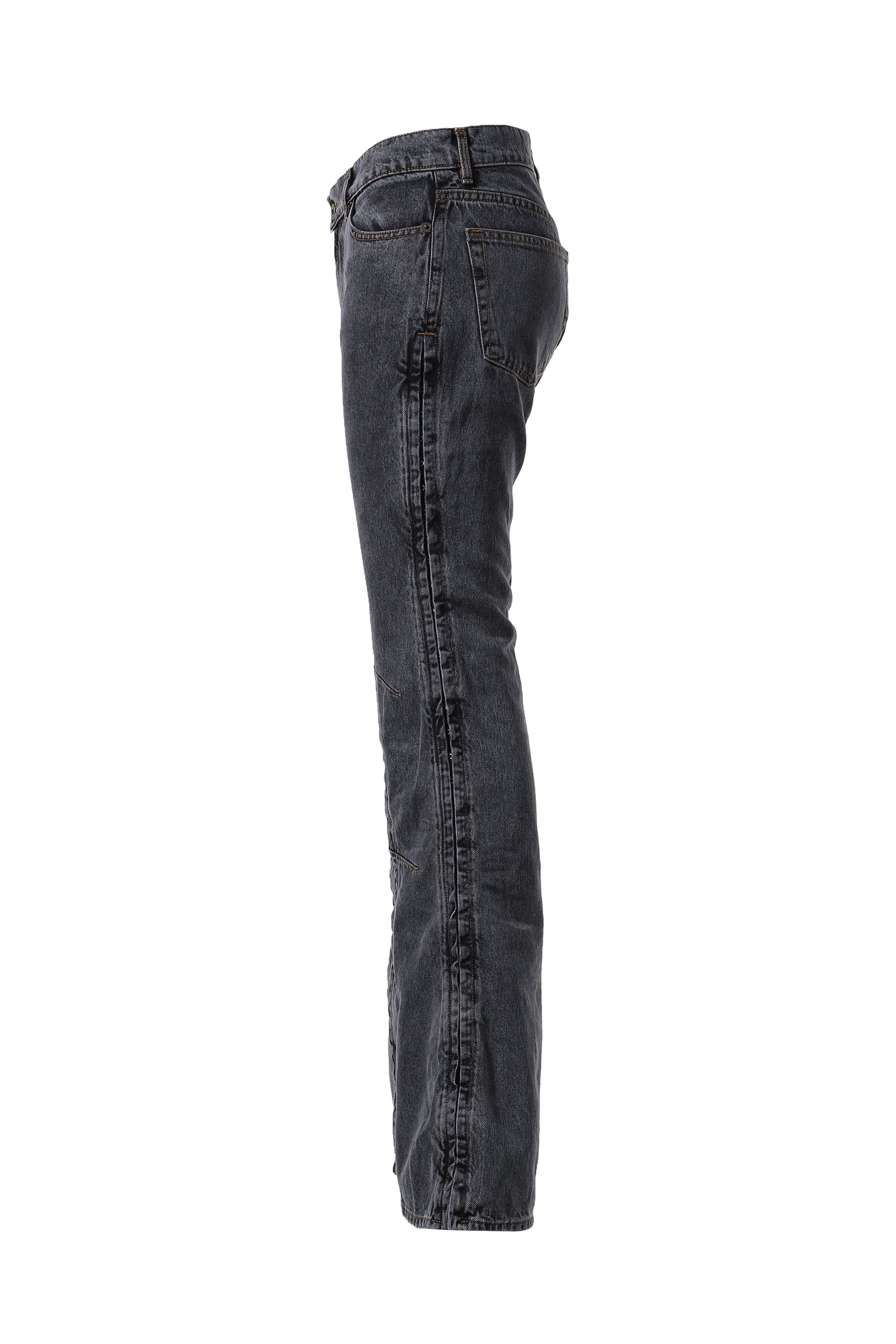 HOOK AND EYE SLIM JEANS / BLK