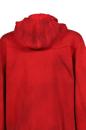 THREE ZIP HOODIE BLOODY RED / RED