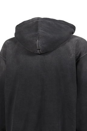 CYBERNETICS ZIP UP HOODIE / WASHED BLK