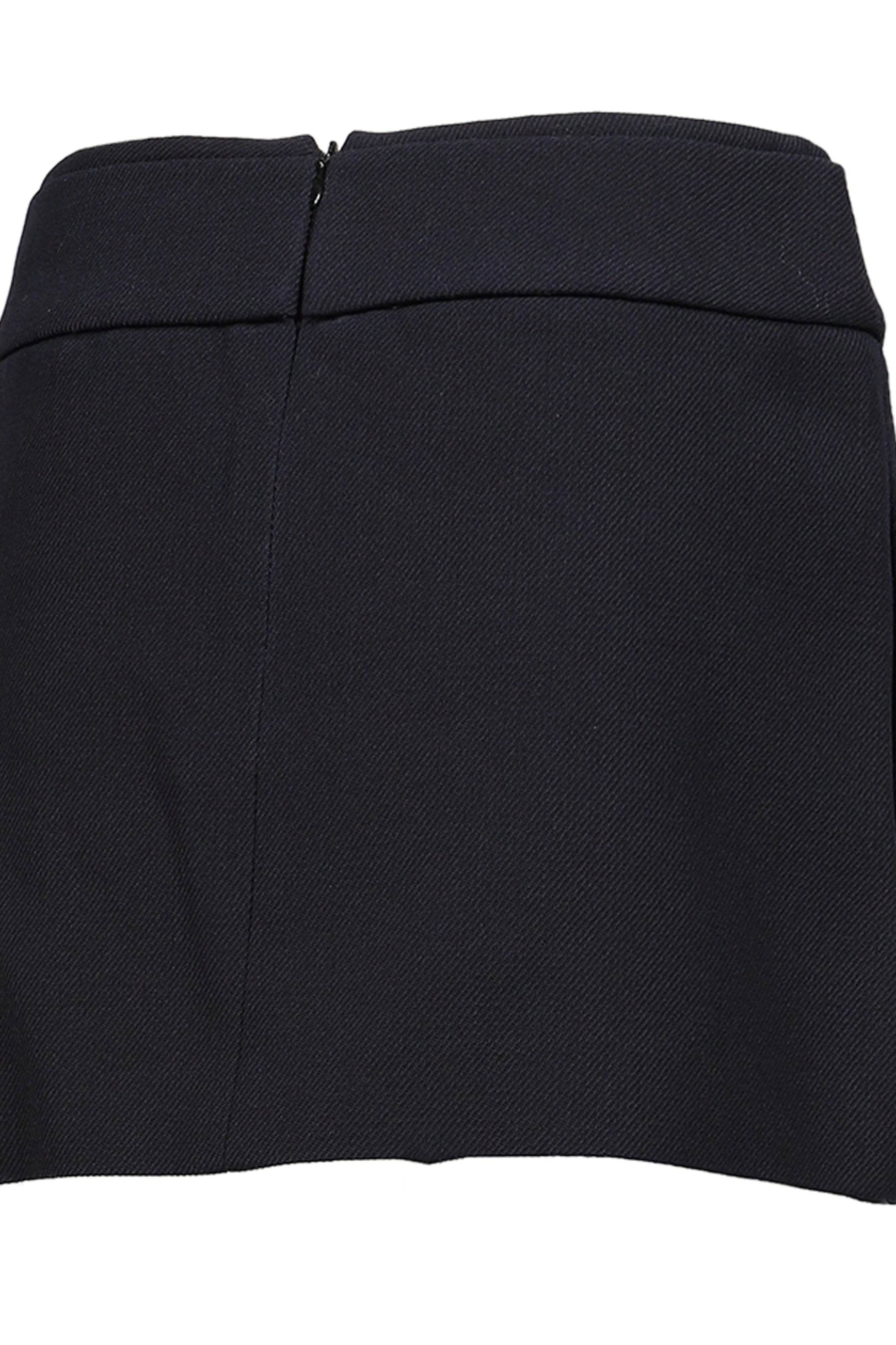 BOW LOW-WAIST MINI SKIRT / NVY