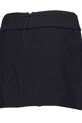 BOW LOW-WAIST MINI SKIRT / NVY