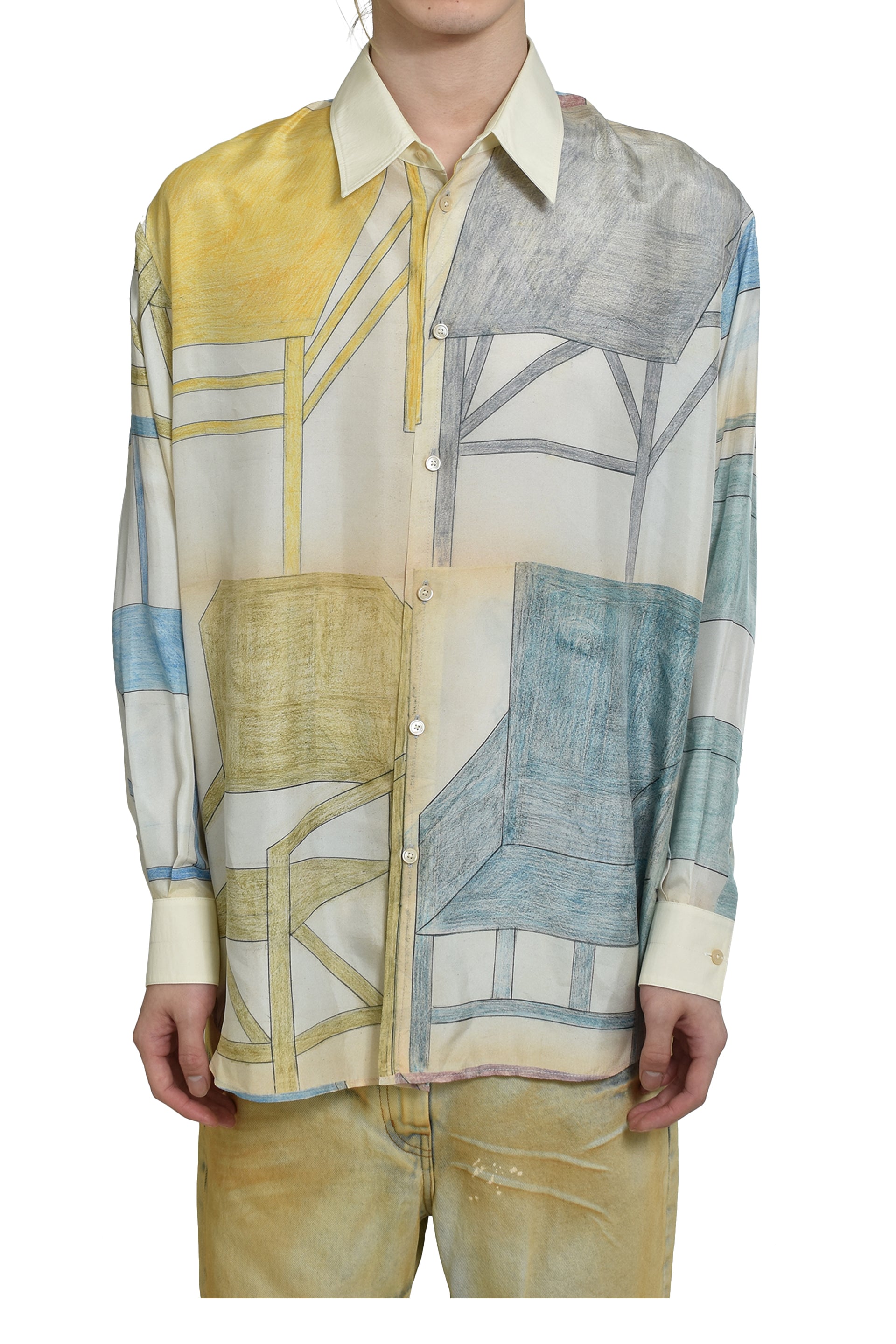 LEMAIRE RELAXED SHIRT / CREAMY WHT