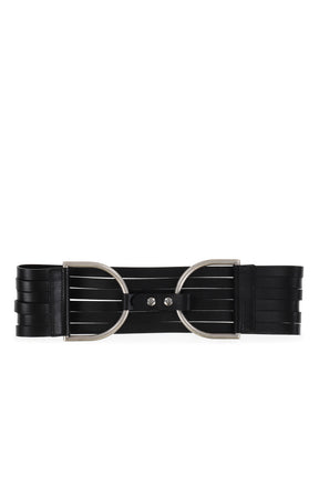 FRINGE BELT LEATHER / BLK
