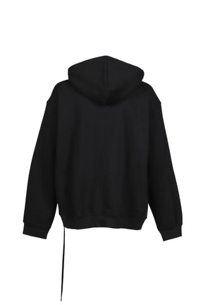 BUNNY ZIP UP HOODIE BLACK FLEECE / BLK