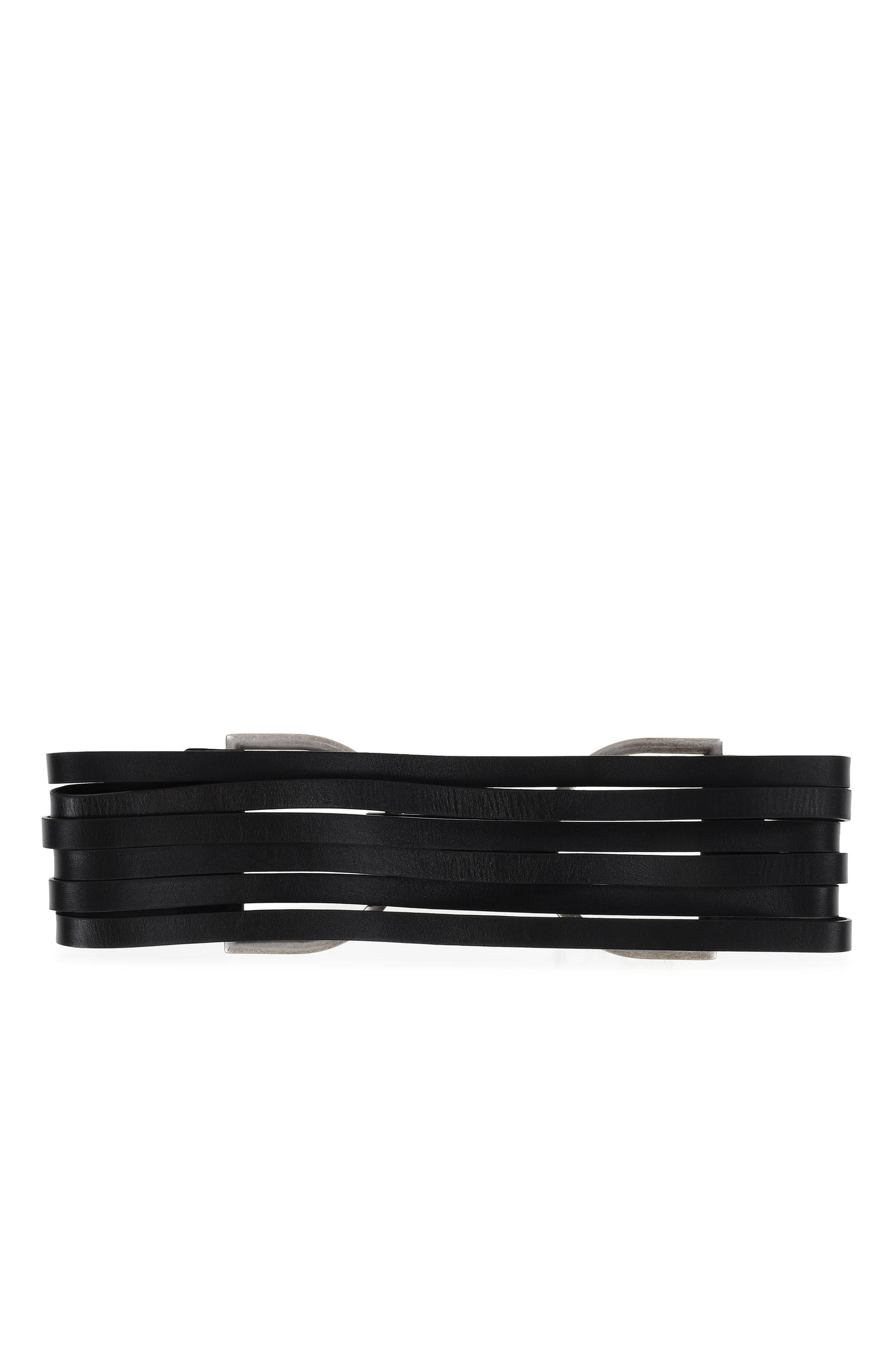 FRINGE BELT LEATHER / BLK