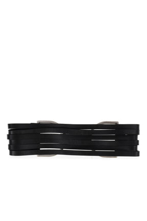FRINGE BELT LEATHER / BLK