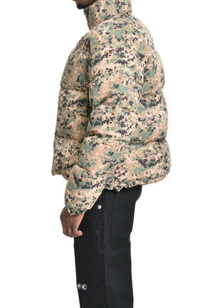 CAMO DOWN JACKET / GRN