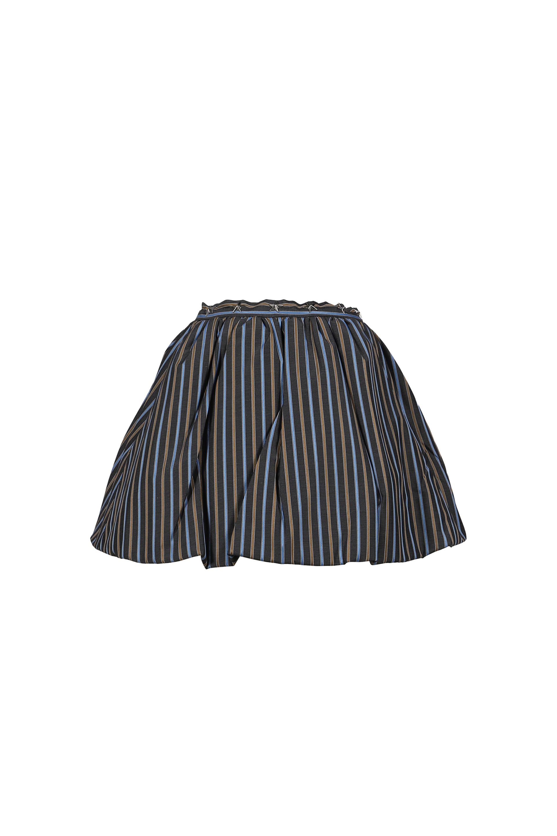 STRIPE PUFFY SKIRT / BLUE STRIPES