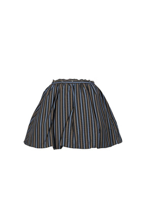 STRIPE PUFFY SKIRT / BLUE STRIPES