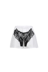 TROMPE L'OEIL WOVEN BOXER SHORTS / WHT