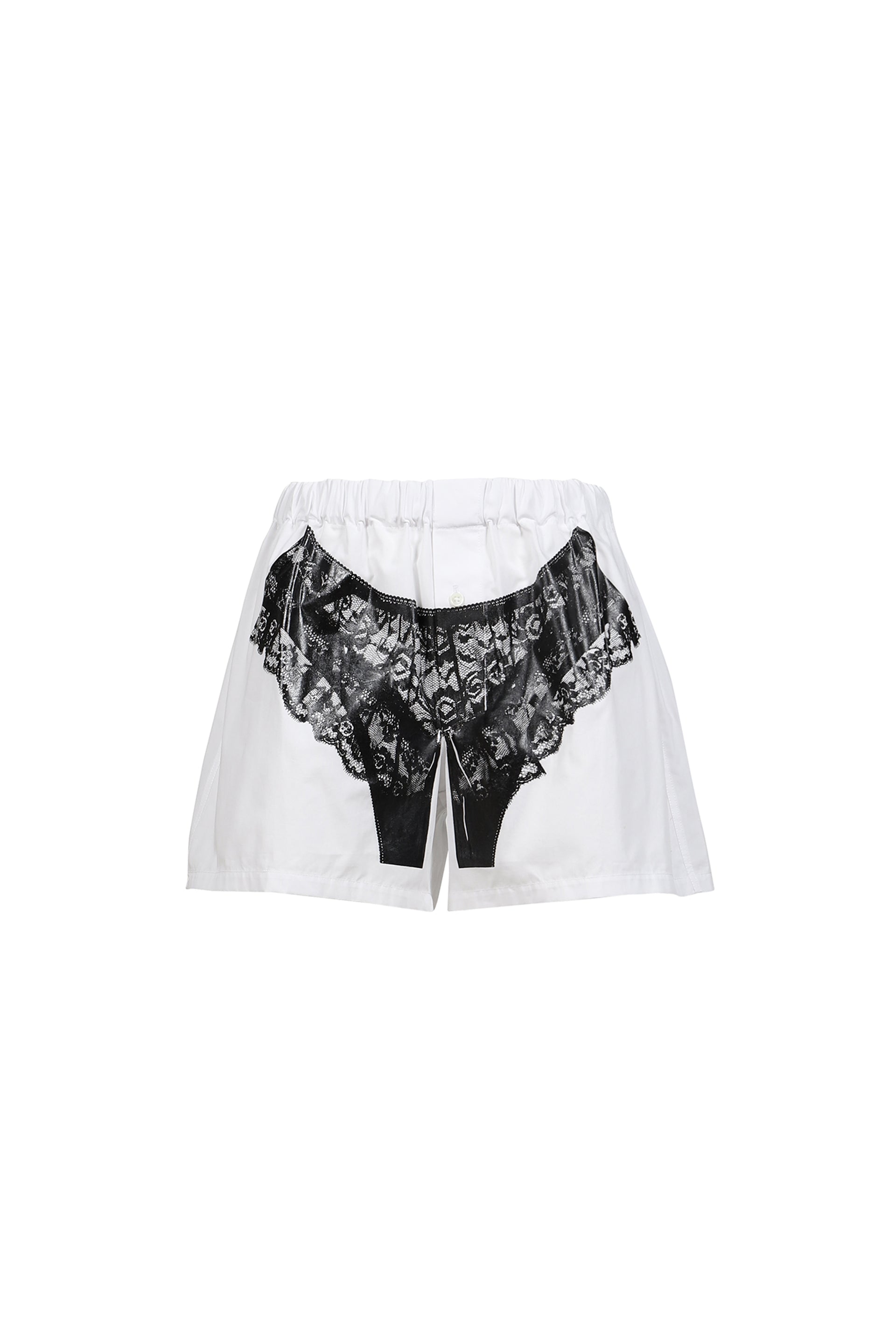 TROMPE L'OEIL BOXER SHORTS WOVEN / WHT