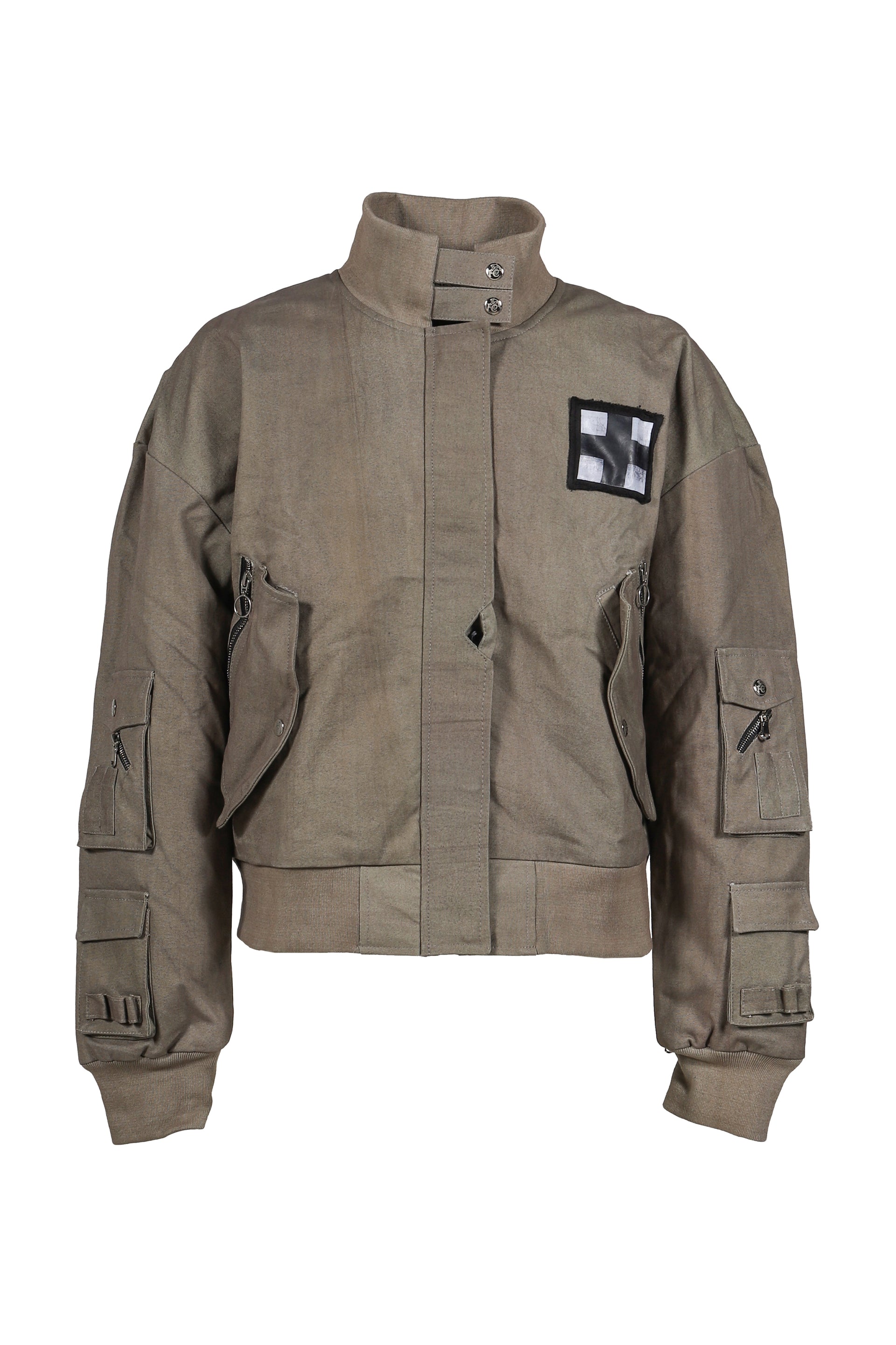 CANVAS ZIPPER DREAM BOMBER / FADED GRN